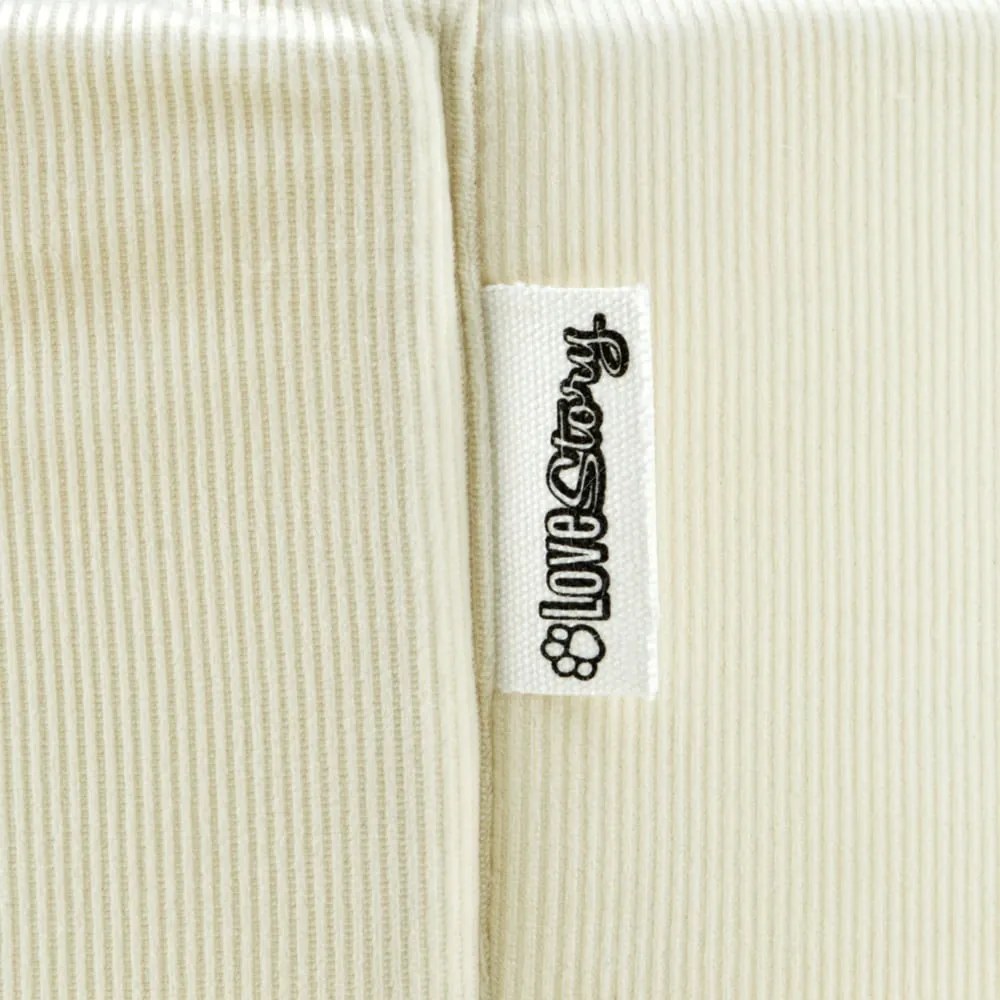 Krémszínű fekhely kutyáknak ø 48 cm – Love Story