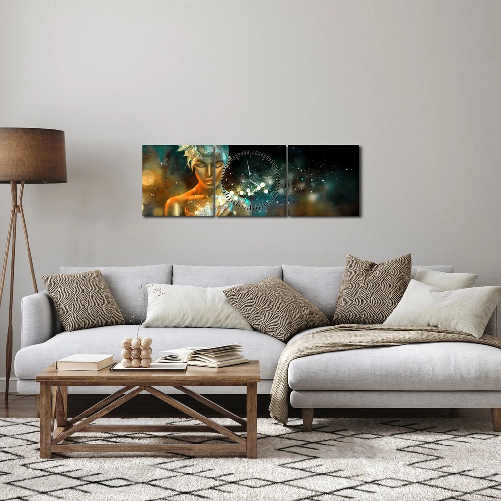 Az arany tündér képe (órával) (90x30 cm)