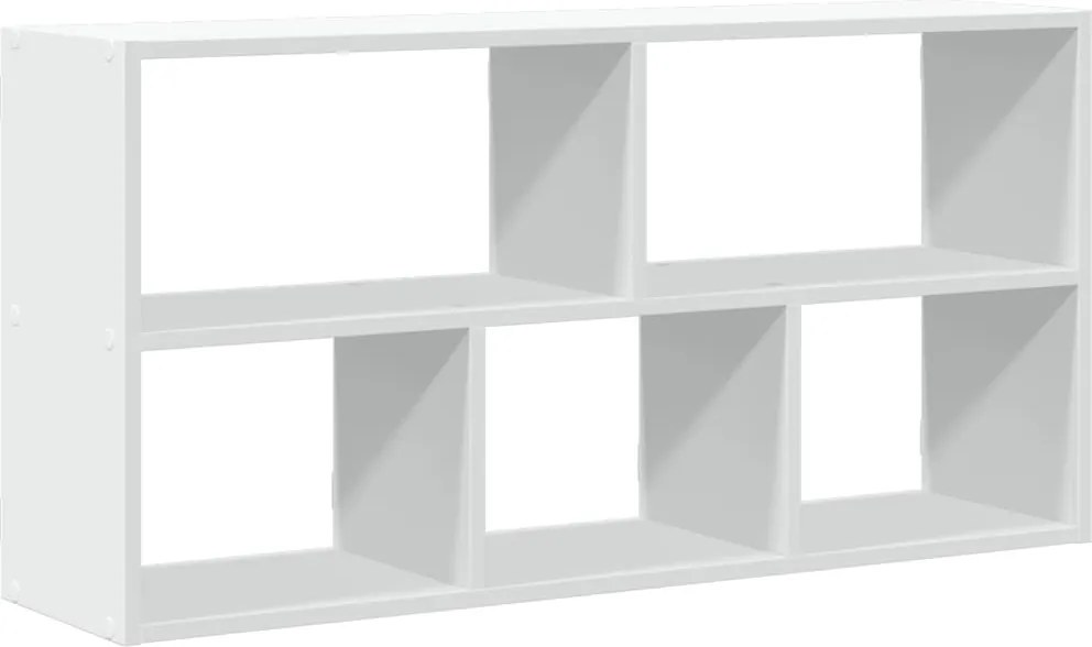 vidaXL fehér szerelt fa fali polc 100 x 25 x 50 cm