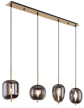 GLOBO 15345-4MM BLACKY Többágú Függesztett Lámpa IP20