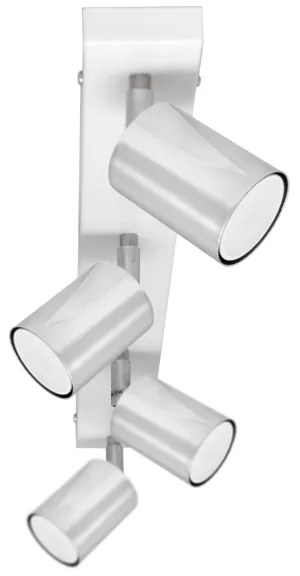 LED Spotlámpa TUNE 4xGU10/4,8W/230V matt króm/fehér