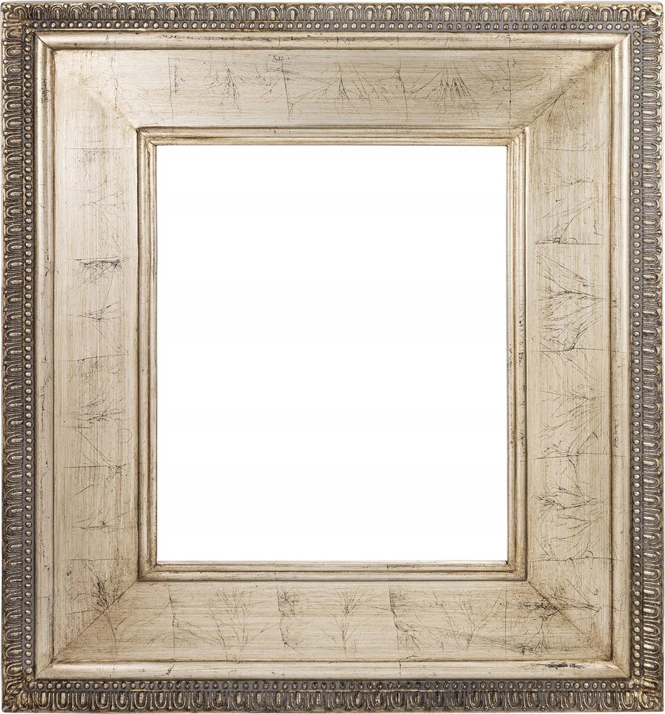 Stílusos ezüst képkeret Régi ezüst dekoratív antik díszített