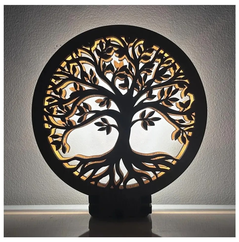 Li-Go 23577/DUB2 - LED dimmelhető asztali dekoráció LED/12W/230V 20x22 cm tölgy