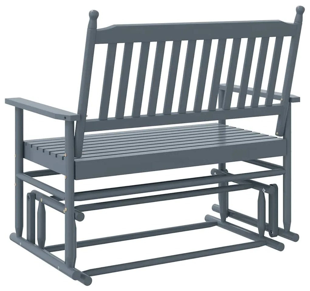 szürke tömör nyárfa hintapad 118 x 70 x 104,5 cm