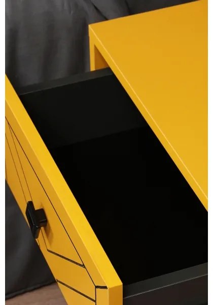 Éjjeliszekrény LUNA 55x50 cm sárga