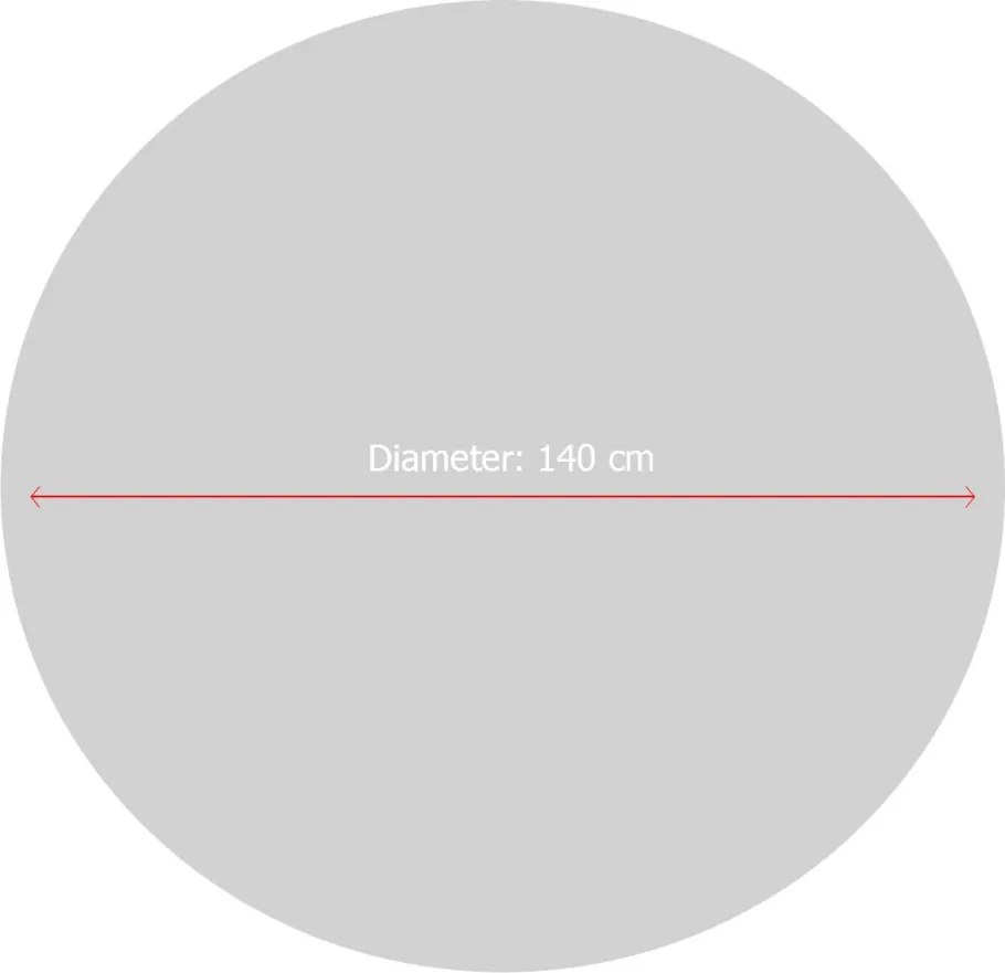 Szőnyeg, rózsaszín, Ø140 cm