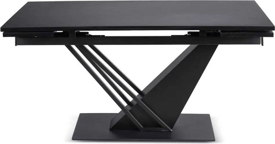 Stół REX Rozkładany 160-220 cm MDF Czarny