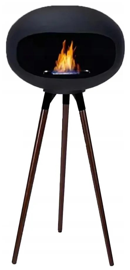 Bioetanol-kandalló TOKIO 45x100 cm 2 kW fekete