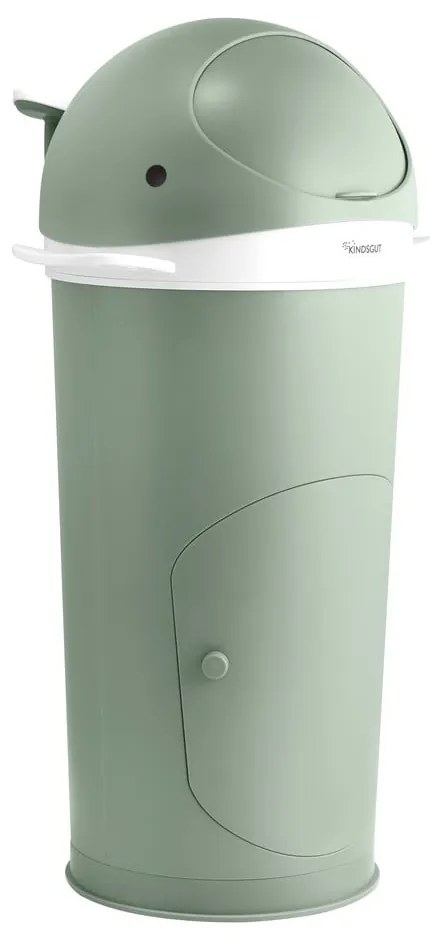 Zöld műanyag szemetes pelenkákhoz 25 l Whale – Kindsgut
