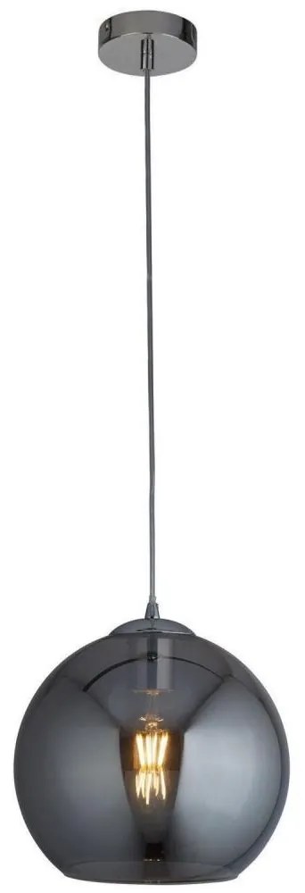 Searchlight - Csillár zsinóron BALL 1xE27/60W/230V fekete