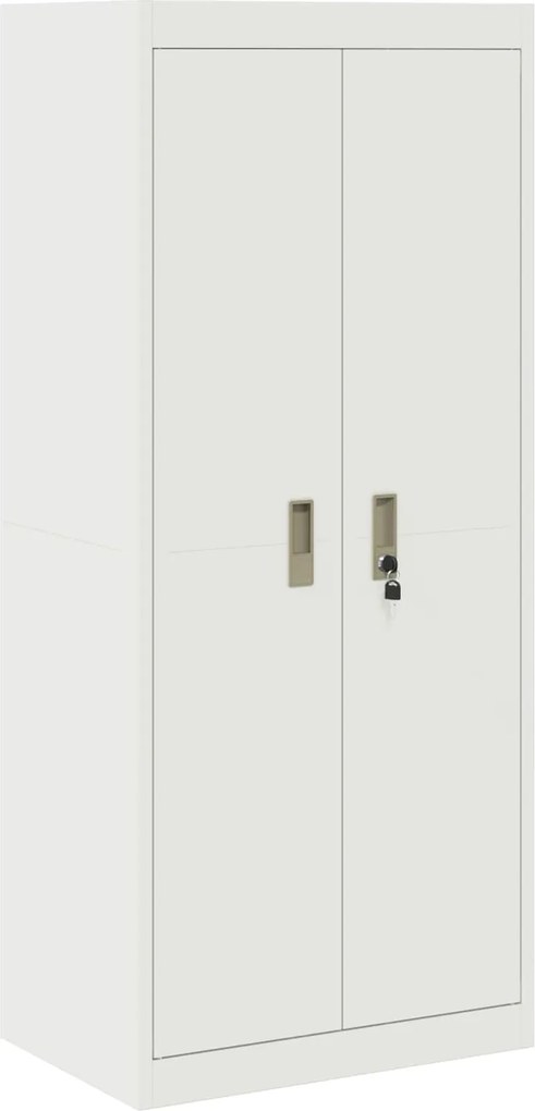 vidaXL Tárolószekrény Fehér 60 x 40 x 140 cm Acél