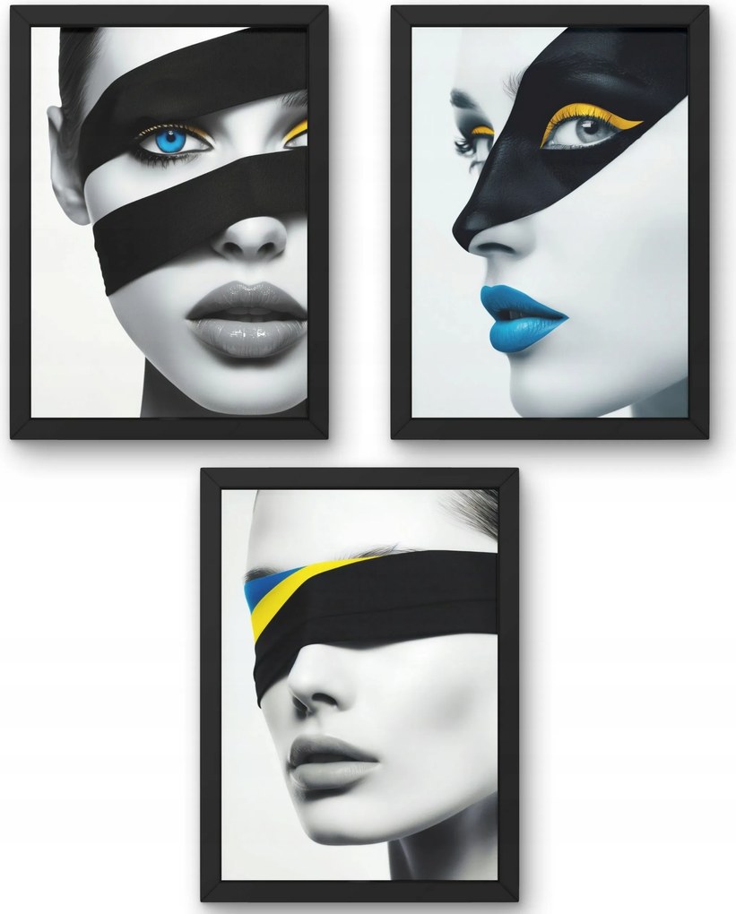 Három darabos Poszter szett Szépség maszkok