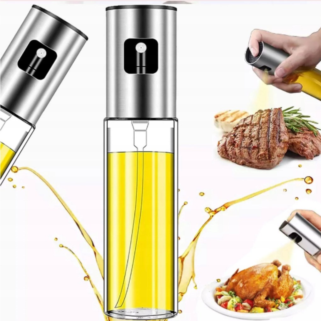 Olajmosó Ecet Adagoló Spray Üveg Tartály 100 ML