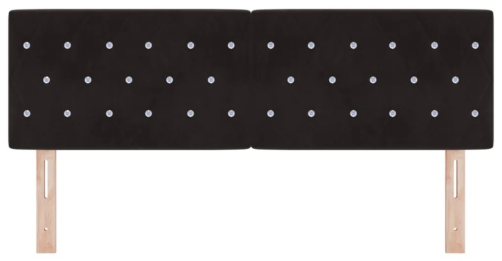 LED Fejvég Kristály Gombos Gombos Fekete 80 cm Bársony