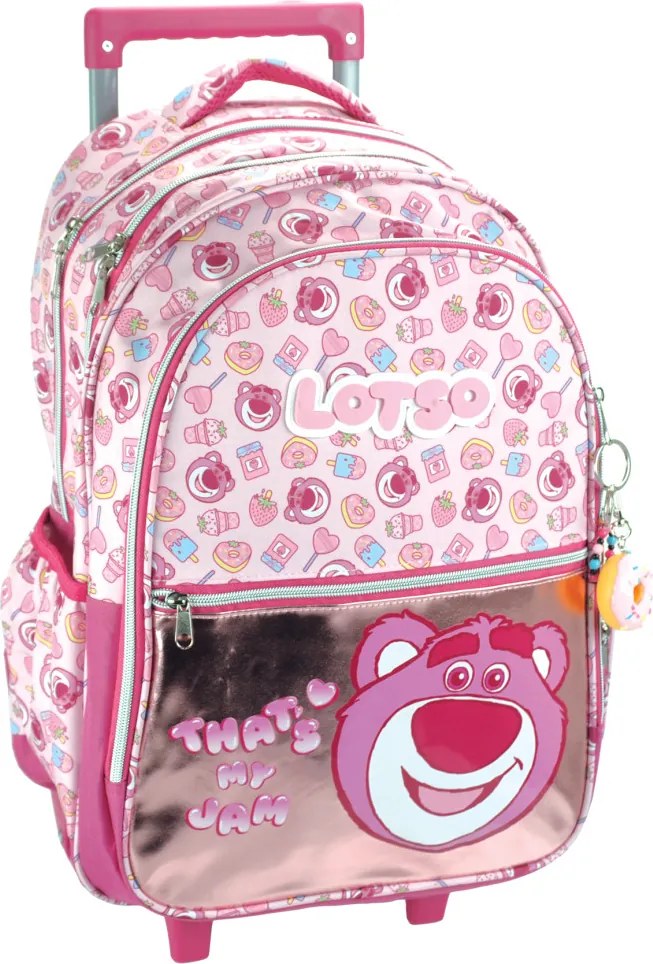 Disney Játékháború Lotso Jam gurulós iskolatáska, táska 46 cm