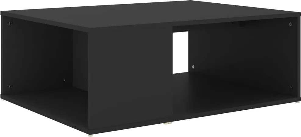 vidaXL fekete szerelt fa dohányzóasztal 90 x 67 x 33 cm