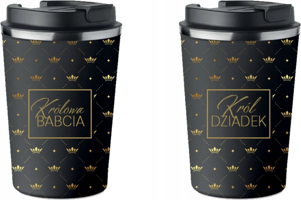 2 db-os Termo Bögre Szett Nagymama Nagypapa Ajándék Nagyszülőknek KT_166