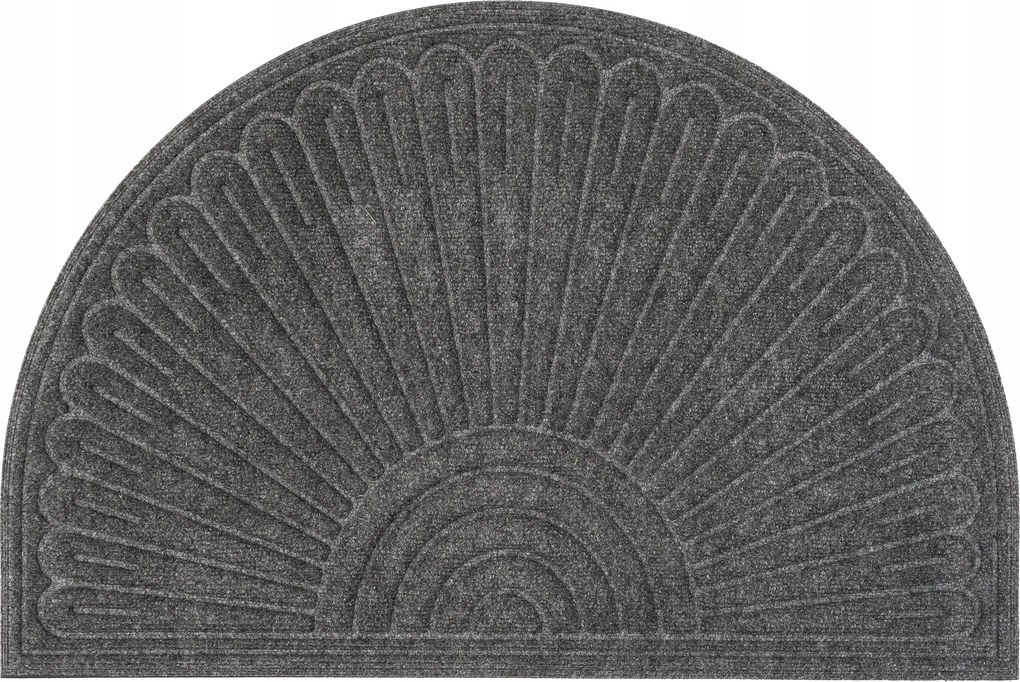 Lábtörlő Külső Ajtó Előtt Tömör Félkör Cipőszőnyeg 60x90CM