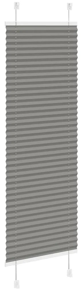 pliszírozott redőny antracit 45x100 cm szövetszélesség 44,4 cm