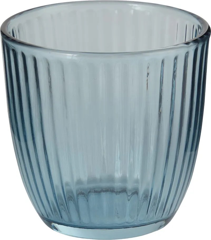 LINEE üveg pohár 290ml, kék