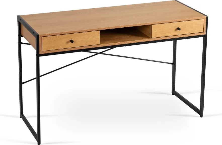 REX 2 asztal 180-240 cm, fehér márvány/tölgy P3