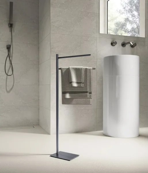 Gedy - TRILLY törölközőállvány, 83,5 cm, fémes szürke