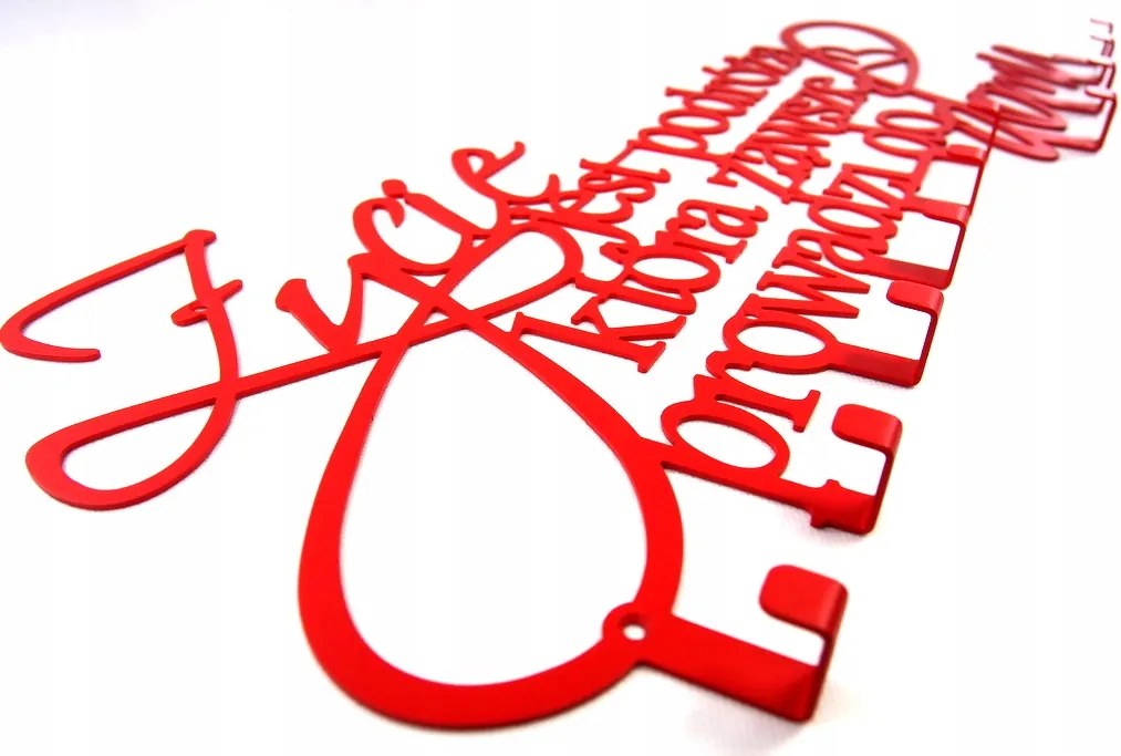 Ruhaakasztó fali kabátok előszoba kulcsok lengyel felirattal