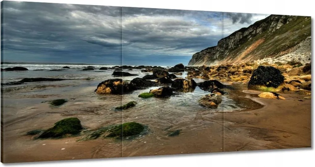 Vászonkép 120x60 Szikla a tengerparton