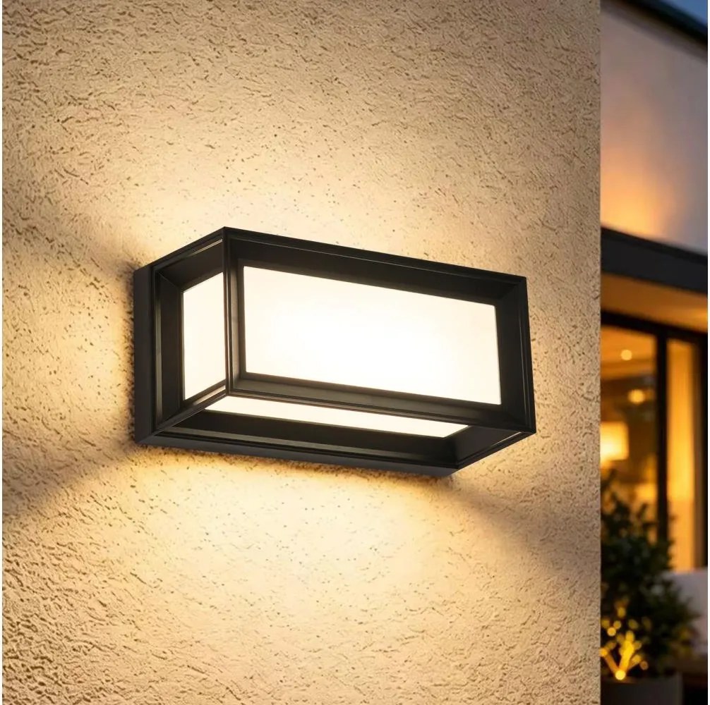Brilagi - LED kültéri fali lámpatest PARKER LED/12W/230V 3000/4500/6000K fekete IP44