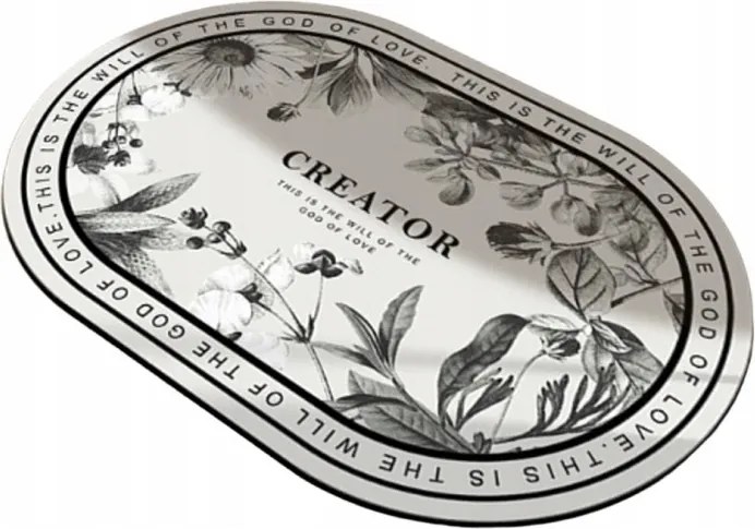 Fürdőszobaszőnyeg lábtörlő virágos vintage 60x90 cm DYW08