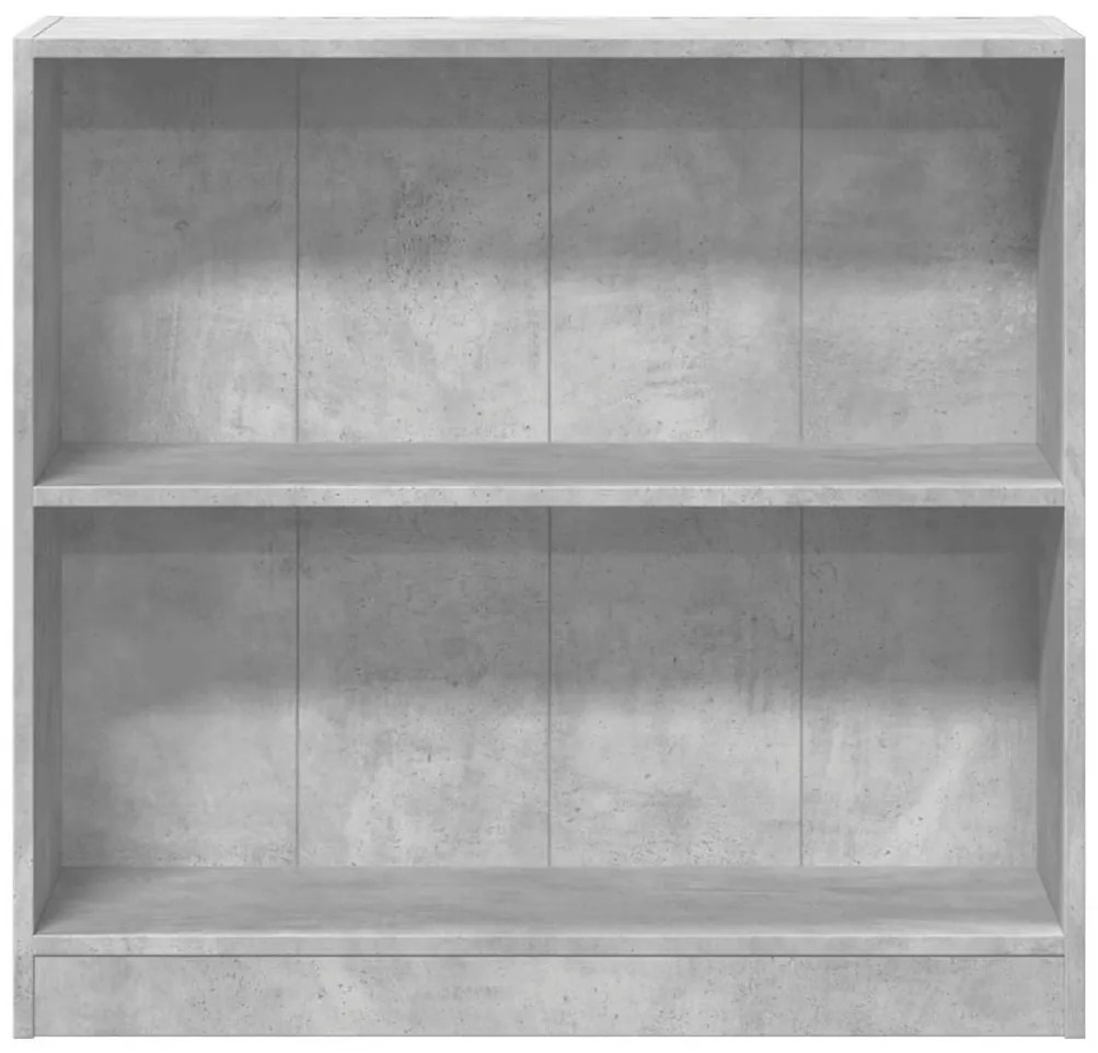 betonszürke forgácslap könyvespolc 80 x 24 x 75 cm