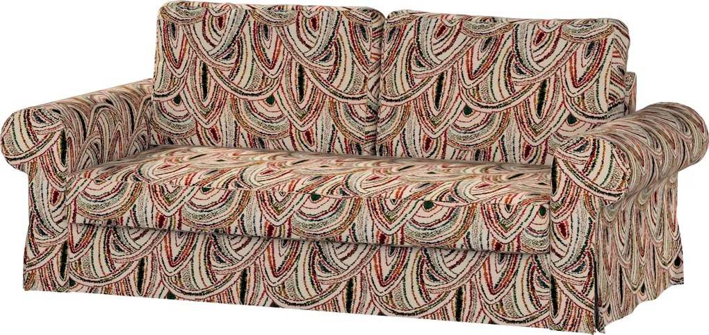 Backabro 3 személyes összecsukható kanapé huzat Ikea zöld