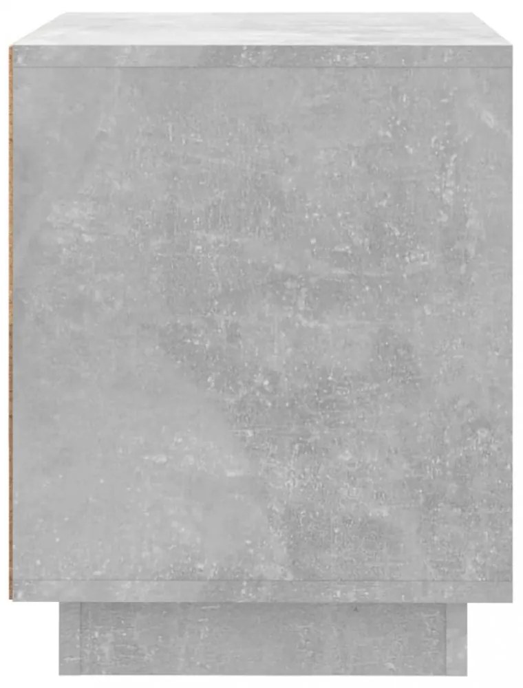 betonszürke szerelt fa éjjeliszekrény 44 x 35 x 45 cm