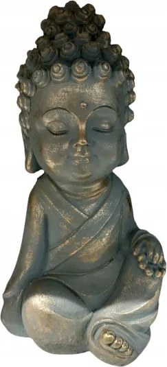 Buddha figura, Dekoráció, Dekoráció Otthonra, Lakásba,Kertbe kék-arany
