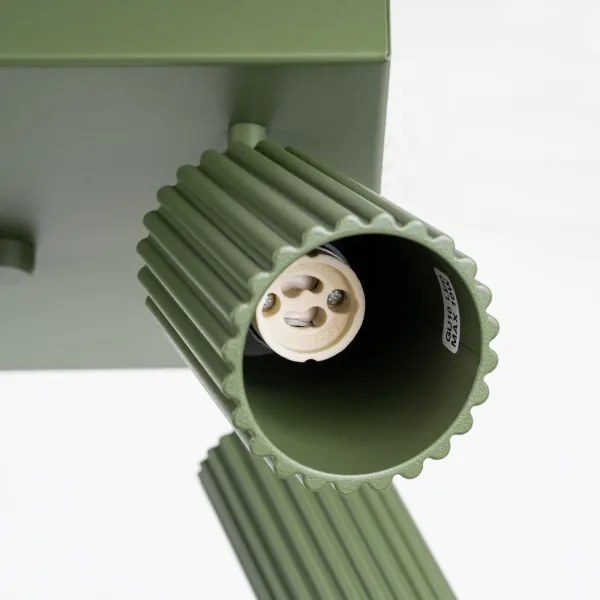 Sollux SL.1621 - Spotlámpa KARBON 4xGU10/10W/230V zöld