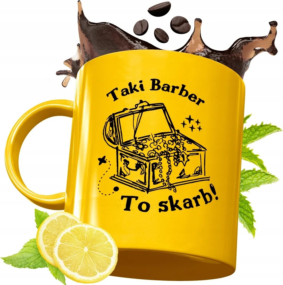 Arany Prémium Bögre Barber Ajándék Nyomtatott Fotóval