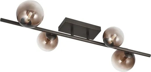 Brilagi - LED felületre szerelhető csillár MILLA 4xG9/3W/230V barna/füstbarna