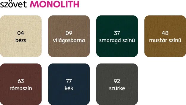 Univerzális ülőgarnitúra, anyag Monolith bordó, LONGA ROH