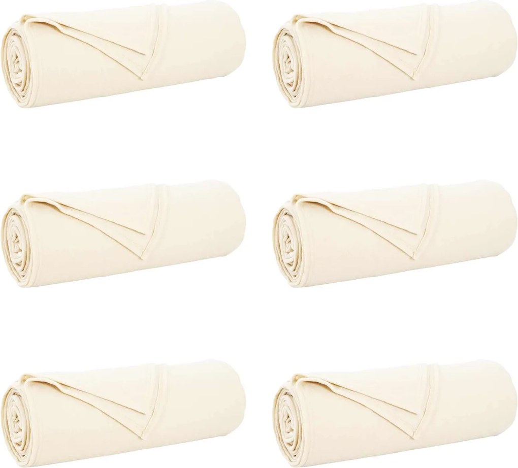vidaXL Takarók 6 pcs Krém 280 x 210 cm Gyapjú