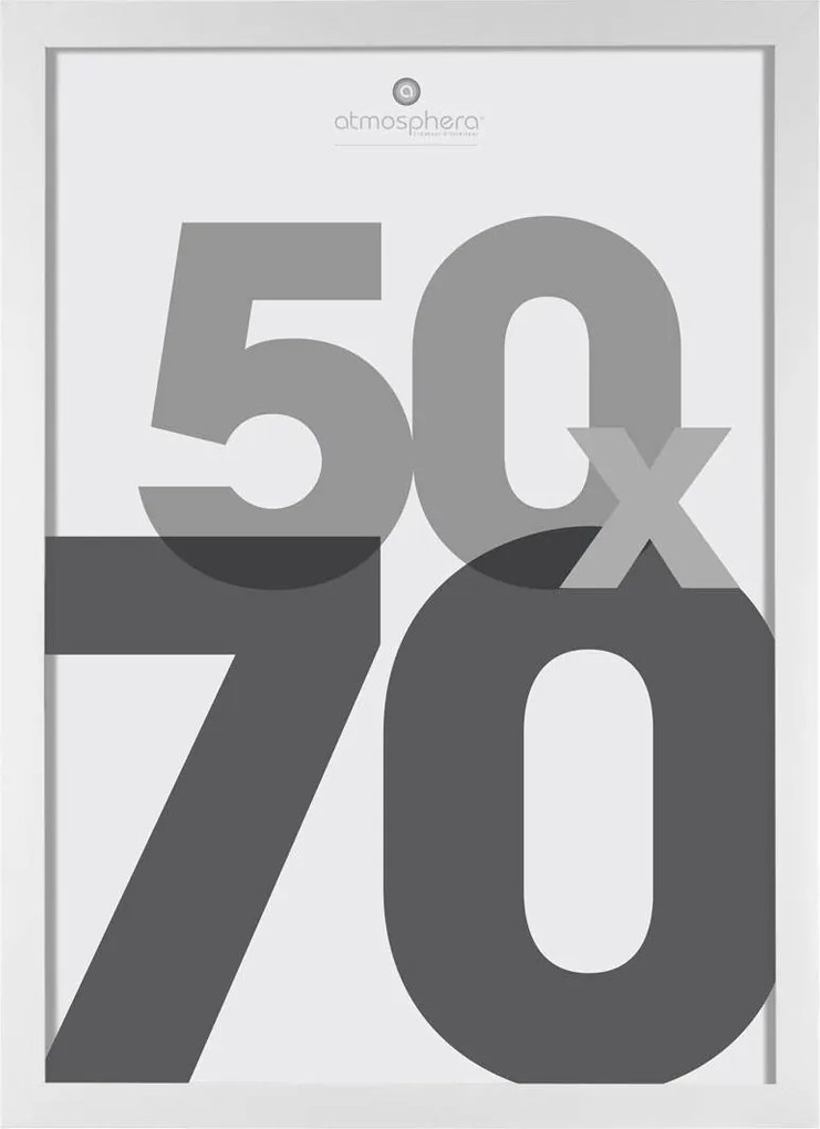 Képkeret Poszter Fehér Keret 50x70 cm Falra Akasztható