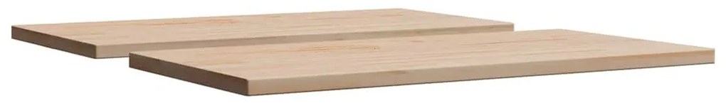 2 db tömör fenyőfa téglalap alakú asztallap 90 x 45 x 2,5 cm