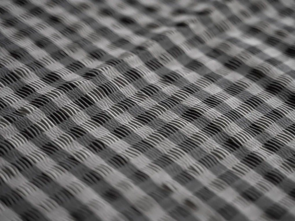 Krepp ágynemű ARLENA BLEND fekete szállodai zsebbel Ágyneműhuzat mérete: 70 x 90 cm | 140 x 200 cm