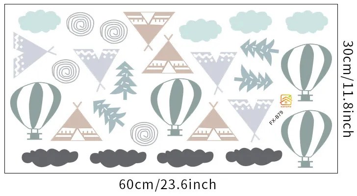 Falmatrica "Teepee és puff" 8 - 9 cm