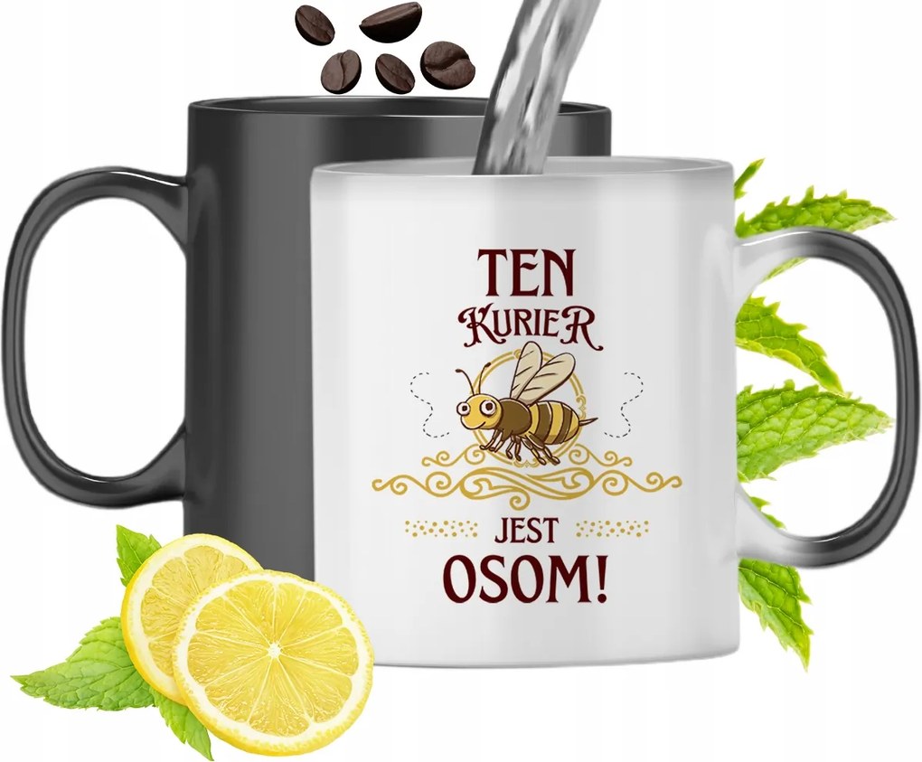 Mágikus Bögre Futárnak Színváltós Nyomtatott Fotóval