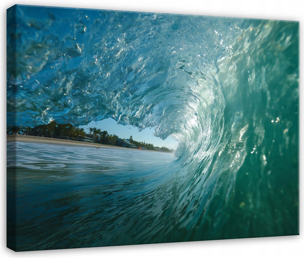 Vászonkép Tenger Hullám Természet Tájkép Hálószoba Nappali Vászon 60x40