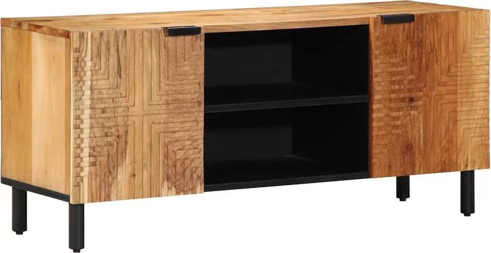 vidaXL tömör akácfa TV-szekrény 105 x 33 x 46 cm