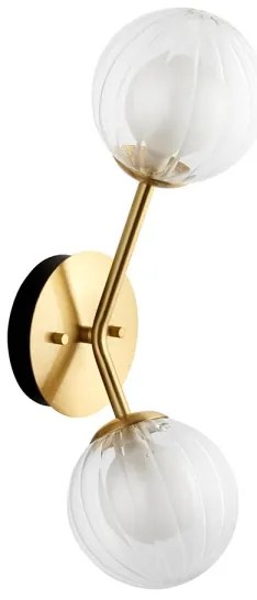 Endon 96691 - NORTHWEST fali lámpa 2xG9/3W/230V aranyszínű