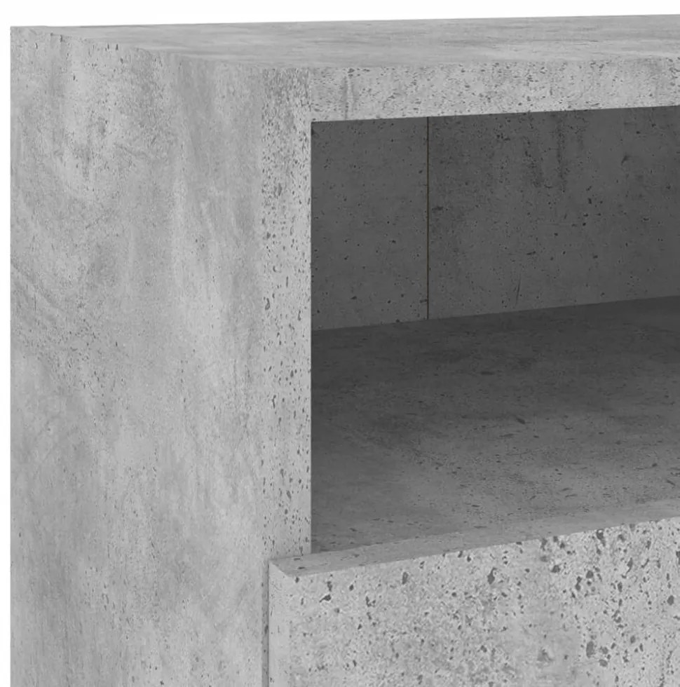 betonszürke szerelt fa fali TV-szekrény 40 x 30 x 30 cm