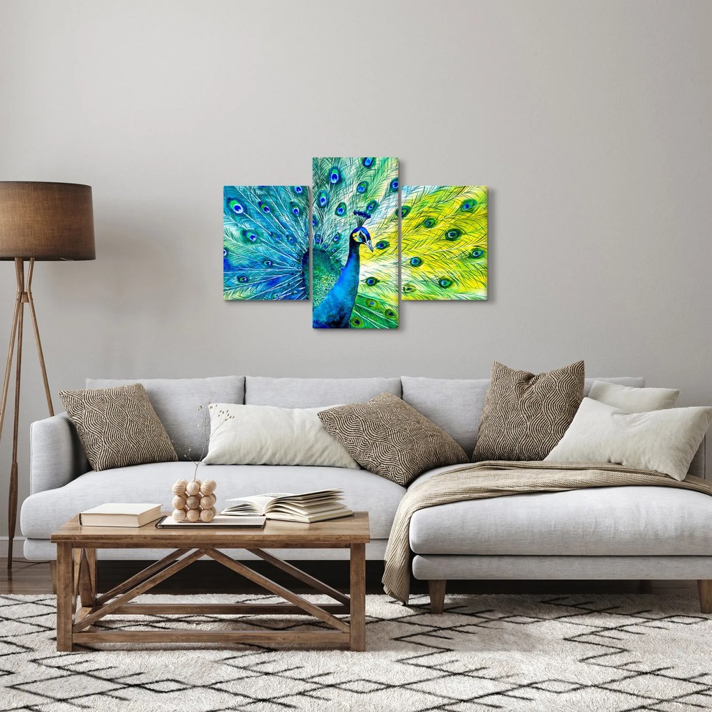 Páva képe (90x60 cm)