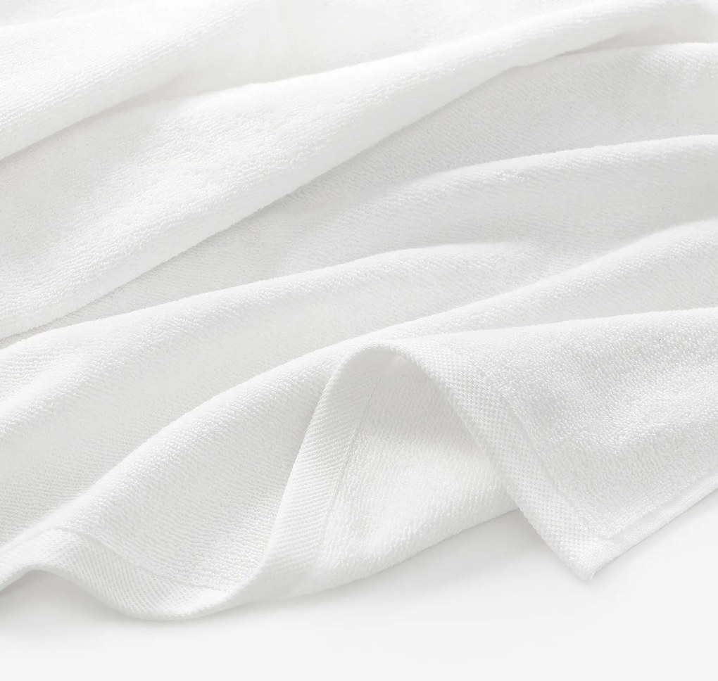 Goldea bordűr nélküli frottír törölköző és fürdőlepedő soft – fehér 70 x 140 cm